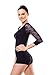 MD Womens Compression Slimming Shirts and Undershirts For Tummy Waist And Bust Lace Sleeves