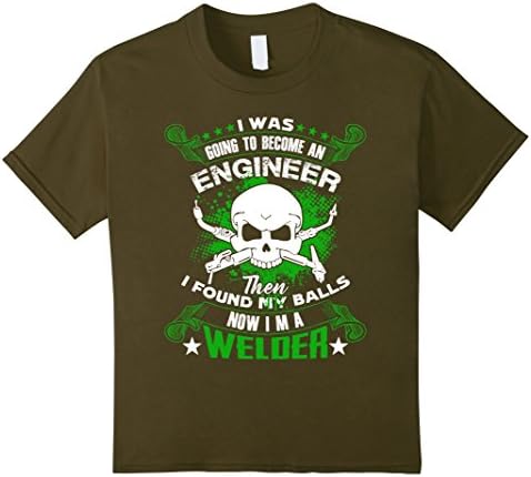 Kids Welders T shirts, Now I Am A Welder T shirt 8 Olive