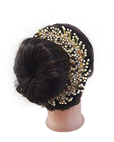 Buy Ekan Wedding Stone Juda Bun Gajra For Bridal Hair Accessories