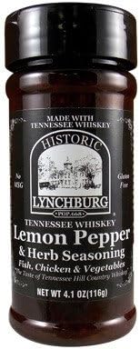Historic Lynchburg Tennessee Whiskey Lemon Pepper & Herb Seasoning 4.1 Oz. Jar