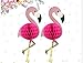 Paper Flamingo Honeycomb Decorations - Luau Birthday Hawaiian Party Supplies, 2 Count