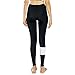 PHOTNO Yoga Running Pants High Waist Cropped Leggings stretch trousers pants for women (L, Black)