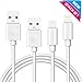 iPhone Cable Nikolable 2 Pcak 8foot Lightning Cable for iPhone X 8 8 Plus 7 7 Plus 6s Plus 6 Plus 6s 6 5s 5c 5 iPad Mini iPad Air iPod (White)
