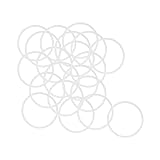 uxcell Silicone O-Rings, 25mm OD 22mm ID 1.5mm
