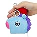 BT21 Official Merchandise by Line Friends - MANG Character Keychain Coin Purse Bag Charm, Light Blue