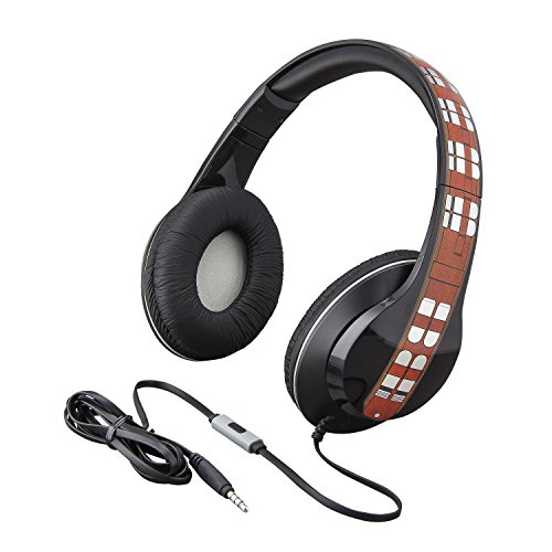 eKids Star Wars Han Solo Movie Chewbacca Over the Ear Headphones with Built in Microphone
