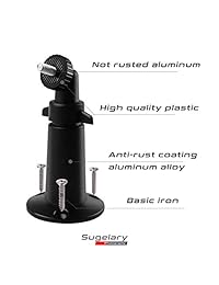 Soporte de pared de metal de seguridad ajustable para interior y exterior para Arlo, Arlo Pro y otros modelos compatibles