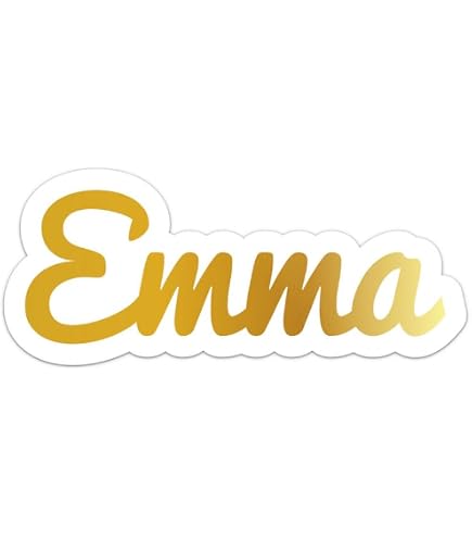 Emma Name Vinyl Sticker - 3 Inch Cute Decal For Laptops, Water Bottles & Cars