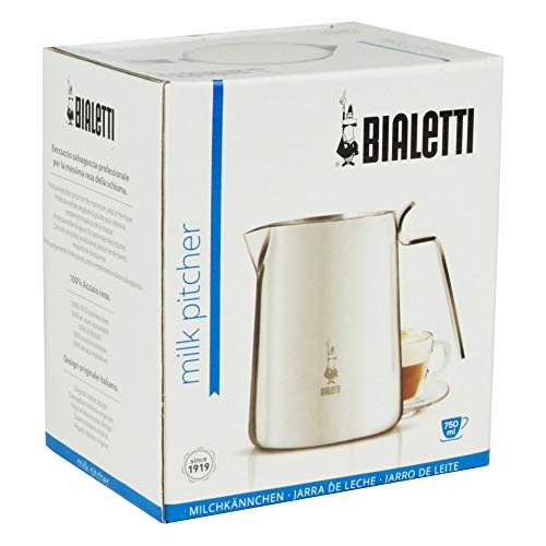 Bialetti 1808 Milchkännchen Edelstahl, Silber – Bild 4