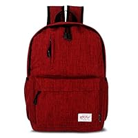 Datomarry Red Backpack 16 Inch Zipper Lightweight School Backpack for Teenagers