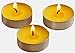 100 Citronella Oil Scented Wax Tealight Candles Bulk Yellow - Outdoor Indoor - Summer Candle Made in USA