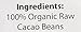 Raw Organic Heirloom Cacao Beans 16oz, The Raw Food World