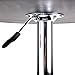 Costway Modern Round Bar Table, Cocktail Table Adjustable Bistro Pub Counter Wood Top Swivel Indoor (1)