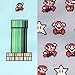 Bumkins Snack Bags, Reusable Fabric, Washable, Food Safe, BPA Free - Nintendo 8-Bit Game / Pixel (2-Pack)