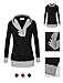 Women Pullover Hoodie,Timeson Womens Long Sleeve Knitted Panel Hooded Casual Sweatshirt (XX-Large, 31 Black)