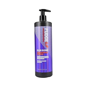 Fudge-Professional-Purple-Toning-Shampoo-Original-Clean-Blonde-Shampoo-For-Blonde-Hair-XL-Salon-Size-Pump-Bottle-1000-ml Fudge Professional Purple Toning Shampoo, Original Clean Blonde Shampoo, For Blonde Hair, XL Salon Size Pump Bottle…