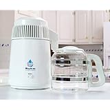 Megahome Countertop Water Distiller, White, Glass Collection