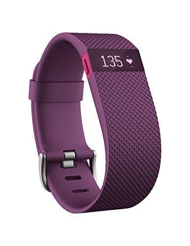 Fitbit Charge HR Wireless Activity Wristband Android iOS - Plum / Small FB405PMS