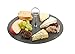 VonShef Round Slate Cheese Board Serving Set with Carrying Handle