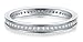 2MM 925 Sterling Silver Ring, Boruo Cubic Zirconia CZ Wedding Band Stackable Ring