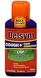 Delsym Adult DM Cough Plus, Chest Congestion Relief Liquid, Cherry, 6oz