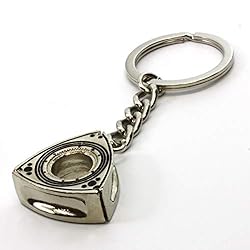 Rotary13B1 Rotor Key Chain - Nickel Plated