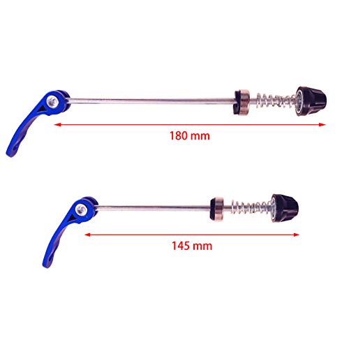 image for DEERU Road Mountain Bicycle MTB Wheel Hub Front and Rear Skewers Quick