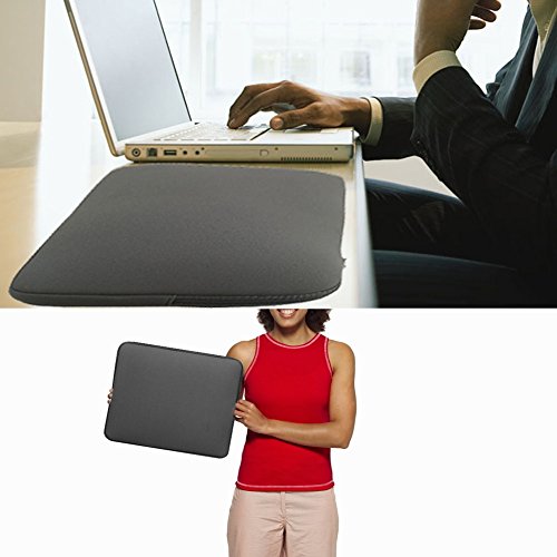 Laptop Sleeve 15-15.4 Inch,resistant Neoprene Laptop Sleeve/Notebook Computer Pocket Case/Tablet Briefcase Carrying Bag Compatible Asus/Dell/Fujitsu/Lenovo/HP/Sony/Toshiba/Acer/ Fujitsu(Grey ) - Thumbnail 5