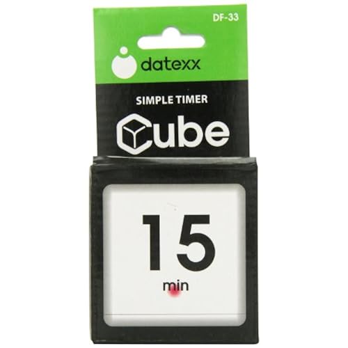 The Miracle Cube Timer, 5, 15, 30 and 60 Minutes, for Time Management, Kitchen Timer, Kids Timer, Workout Timer, White Home & Kitchen, Home Décor, Clocks