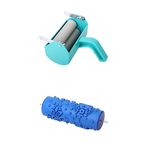 DIY Home Wall Decoration Painting Machine + 15cm Flower Dot Pattern Painting Roller