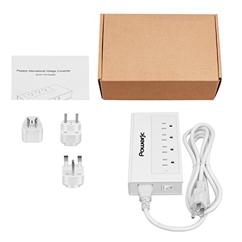 Travel Power Strip USB Adapter 4 Outlets with High Speed Smart USB Charging Ports Station Powerjc,White - Thumbnail 3