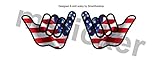 2pcs Hang Loose USA Sticker Decal Aufkleber Printed