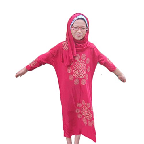 M-Egal Muslim Long Sleeve Children's Dress Dubai Robe Arab Traditional Clothe Abaya...