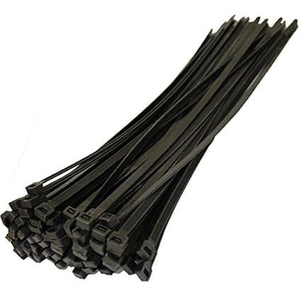 SuRCLe Cable tie - Black Zip Self Locking Nylon - Suitable for Solar Application (Pack of 50 Nos.)