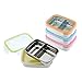Innobaby Keepin' Fresh Stainless Steel Divided Bento Snack Box with Lid for Kids and Toddlers BPA Free, 11 oz., Green