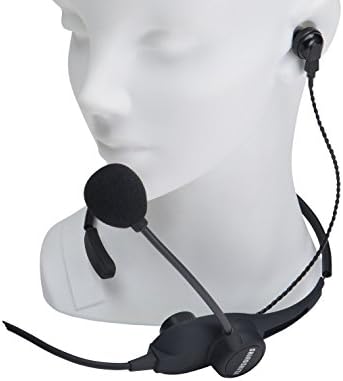 SHiROSHiTA NS-1US Hands-free Neckband Headset with Earphone &amp; PTT for Transceivers (2pin Icom, etc.)