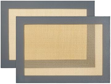 2-Pack Non-Stick Silicone Baking Mat, Toaster Oven Liner, Cookie Sheet, 8" x 11.5"
