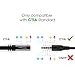 Headset Extension Lead/Extension Cable with Break-Proof Metal Plug – 1ft (Ideal for Connecting a Gaming Headset or Headphones with Microphone, TRRS, 4-Pole, 3.5mm Male to Female) by CableDirect