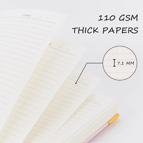 Excefore Large Hardcover Spiral Notebook, A4 8.5 x 11 Inches, College Ruled Journals with 110 GSM Thick Lined Paper - 300 Pages, Ideal for Work, School, Travel, Green Journal for Women and Men
