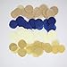Mybbshower Navy Gold Paper Circle Wedding Confetti for Bridal Shower Engagement Decoration Table Scatter Pack of 2800