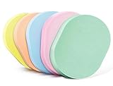 6PCS Oval Shape Soft Powder Puff Make Up Cosmetic Facial Cleansing Exfoliating Sponge Puff Natural Seaweed Cleansing Puff for Makeup Removal(Color Random)