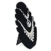 Foraineam 10 Pack Necklace Jewelry Display Stand Velvet Jewelry Easel, Pendants Bracelets Chains Organizer Holder