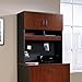 Sauder 401445 Via Lateral File Hutch, Classic Cherry and Soft Black Finish