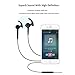 Headphones, Wotmic Line Control Stereo Clear Sound Sports Earphones with Built-in Microphone Cable Clip Included Black
