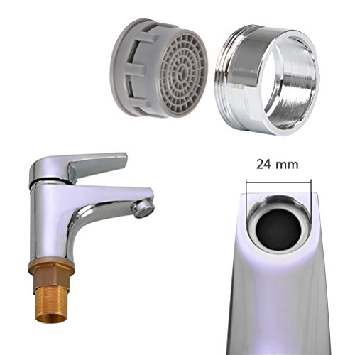 FOCCTS 16pack 15/16 Inch Male Thread Faucet Aerator 1.5gpm Low Flow Water Saving Tap Aerator with Wrench for Kitchen Sink Bathroom Bath Tub