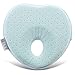 E-A Baby Pillow Preventing Flat Head Syndrome, Head Shaping for Infant, Peacefuly Sleep for Newborn, Cute Breathable and Soft Cover Blue or Pink
