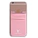 Monca Phone Wallet Stick on, Phone Card Holder for Back of Phone Stick On Sticky Adhesive Attachment iPhone Wallet & iPhone Credit Card Holder (Rose Gold)