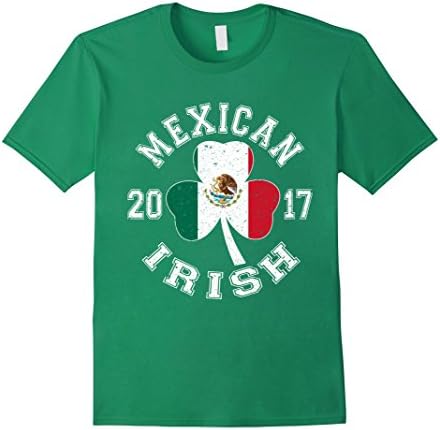 Mens Mexican Irish Shirt Small Kelly Green