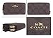 Coach Signature Double Zip Coin Case Brown/Black F63975