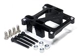 GPM Racing #SAV1080BK Aluminum Engine Mount With Screws & Lock Nuts 1 Set (SAV, SAX) Black for HPI Savage 21